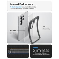 Удароустойчив твърд кейс за Samsung Galaxy S26 Ultra от Spigen Ultra Hybrid - Space Crystal