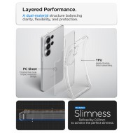 Удароустойчив кейс за Samsung Galaxy S26 Ultra от Spigen Ultra Hybrid - Crystal Clear