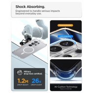 Удароустойчив кейс с MagSafe пръстен за Samsung Galaxy S26 Ultra от Spigen Ultra Hybrid Mag - Clear / White