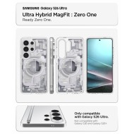 Удароустойчив кейс с MagSafe за Samsung Galaxy S26 Ultra от Spigen Ultra Hybrid - Zero One White