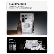 Удароустойчив кейс с MagSafe за Samsung Galaxy S26 Ultra от Spigen Ultra Hybrid - Zero One White