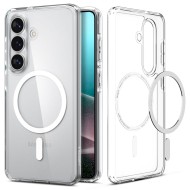 Удароустойчив кейс с MagSafe пръстен за Samsung Galaxy S26+ Plus от Spigen Ultra Hybrid Mag - Clear / White