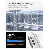 Удароустойчив кейс с MagSafe пръстен за Samsung Galaxy S26+ Plus от Spigen Ultra Hybrid Mag - Clear / White
