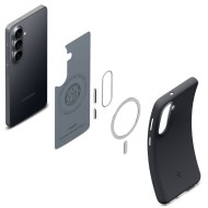 Удароустойчив кейс с MagSafe за Samsung Galaxy S26 от Spigen Nano Pop - Black Sesame
