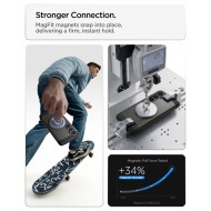Удароустойчив, твърд кейс с MagSafe за Samsung Galaxy S26 от Spigen Tough Armor Mag - Gunmetal