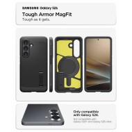 Удароустойчив, твърд кейс с MagSafe за Samsung Galaxy S26 от Spigen Tough Armor Mag - Black