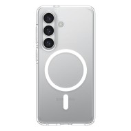 Удароустойчив кейс с MagSafe пръстен за Samsung Galaxy S26 от Spigen Ultra Hybrid Mag - Clear / White