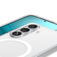 Удароустойчив кейс с MagSafe пръстен за Samsung Galaxy S26 от Spigen Ultra Hybrid Mag - Clear / White