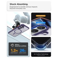 Удароустойчив кейс с MagSafe пръстен за Samsung Galaxy S26 от Spigen Ultra Hybrid Mag - Deep Purple
