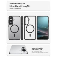 Удароустойчив кейс с MagSafe пръстен за Samsung Galaxy S26 от Spigen Ultra Hybrid Mag - Matte Black