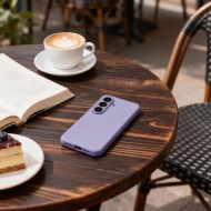 Кожен, активен тефтер за Samsung Galaxy S26 от Tech Protect Smart Wallet - Purple