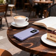Кожен, активен тефтер за Samsung Galaxy S26 от Tech Protect Smart Wallet - Purple