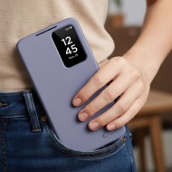 Кожен, активен тефтер за Samsung Galaxy S26+ Plus от Tech Protect Smart Wallet - Purple