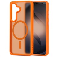 Твърд кейс с MagSafe пръстен за Samsung Galaxy S26 от Tech-Protect MagMat - Matte Orange