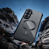 Твърд кейс с MagSafe и протектор за камерата на Samsung Galaxy A37 5G от Tech-Protect MagFlex - Shiny Black