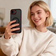 TECH-PROTECT MAGCAM MAGSAFE IPHONE 16E / 17E MATTE BLACK/RED
