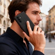Кожен тефтер за Samsung Galaxy A57 5G ot Tech-Protrct Wallet RS -Black/Red