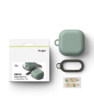 Силиконов калъф с MagSafe за слушалки Samsung Galaxy Buds 4 / 4 Pro от Ringke Onyx Magnetic - Sage Green