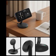 SPIGEN EF151MS ESSENTIAL MAGNETIC MAGSAFE WIRELESS CHARGER 15W BLACK