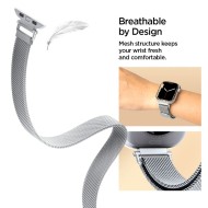SPIGEN WBM4 BAND APPLE WATCH 8 / 9 / 10 / 11 / SE (40 / 41 / 42 MM) SILVER