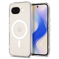 Удароустойчив кейс с MagSafe пръстен за Google Pixel 10A от Spigen Ultra Hybrid Mag - Clear / White