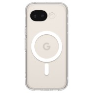 Удароустойчив кейс с MagSafe пръстен за Google Pixel 10A от Spigen Ultra Hybrid Mag - Clear / White