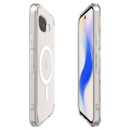 Удароустойчив кейс с MagSafe пръстен за Google Pixel 10A от Spigen Ultra Hybrid Mag - Clear / White