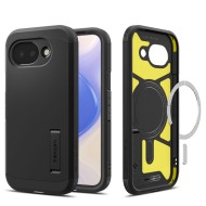 Удароустойчив, твърд кейс с MagSafe за Google Pixel 10A от Spigen Tough Armor Mag - Black