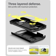 Удароустойчив, твърд кейс с MagSafe за Google Pixel 10A от Spigen Tough Armor Mag - Black