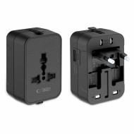TECH-PROTECT TA300 TRAVEL ADAPTER EU / UK / US / AU BLACK