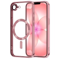 Твърд кейс с MagSafe и протектор за камерата на iPhone 16е / 17е от Tech-Protect MagFlex - Rose Gold