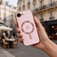 Твърд кейс с MagSafe и протектор за камерата на iPhone 16е / 17е от Tech-Protect MagFlex - Rose Gold