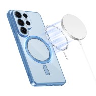 Твърд кейс с MagSafe и протектор за камерата на Samsung Galaxy S26 Ultra от Tech-Protect MagFlex - Sky Blue