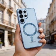 Твърд кейс с MagSafe и протектор за камерата на Samsung Galaxy S26 Ultra от Tech-Protect MagFlex - Sky Blue