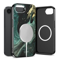 Твърд калъф с MagSafe пръстен за iPhone 16e / 17e от Tech-Protect Lamano - Verde Aura