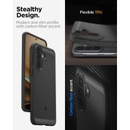 Удароустойчив кейс за Samsung Galaxy A57 5G от Spigen Rugged Armor - Matte Black