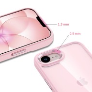 Твърд кейс за iPhone 16e / 17e от Tech-Protect MagMat - Soft Pink / Clear