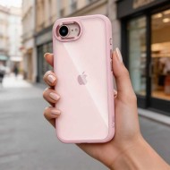 Твърд кейс за iPhone 16e / 17e от Tech-Protect MagMat - Soft Pink / Clear