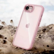 Твърд кейс за iPhone 16e / 17e от Tech-Protect MagMat - Soft Pink / Clear