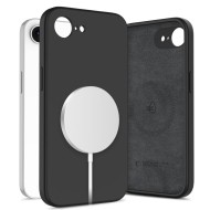 Твърд силиконов кейс с MagSafe за iPhone 16e / 17e от Tech-Protect Silicone - Black