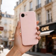 Твърд силиконов кейс с MagSafe за iPhone 16e / 17e от Tech-Protect Silicone - Pink Pearl