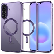 Твърд кейс с MagSafe и протектор за камерата на Samsung Galaxy A57 5G от Tech-Protect MagFlex - Cobalt Violet