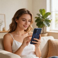 Твърд кейс с MagSafe и протектор за камерата на Samsung Galaxy A57 5G от Tech-Protect MagFlex - Navy Blue
