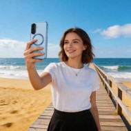 Твърд кейс с MagSafe и протектор за камерата на Samsung Galaxy A57 5G от Tech-Protect MagFlex - Sky Blue