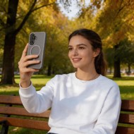 Твърд кейс с MagSafe пръстен за Samsung Galaxy A57 5G от Tech-Protect MagMat - Matte Grey