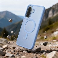 Твърд кейс с MagSafe пръстен за Samsung Galaxy A57 5G от Tech-Protect MagMat - IcyBlue