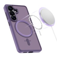 Твърд кейс с MagSafe пръстен за Samsung Galaxy S26 от Tech-Protect MagMat - Matte Cobalt Violet