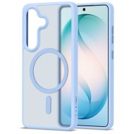 Твърд кейс с MagSafe пръстен за Samsung Galaxy S26 от Tech-Protect MagMat - Sky Blue