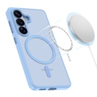 Твърд кейс с MagSafe пръстен за Samsung Galaxy S26 от Tech-Protect MagMat - Sky Blue