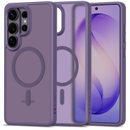 Твърд кейс с MagSafe пръстен за Samsung Galaxy S26 Ultra от Tech-Protect MagMat - Matte Cobalt Violet
